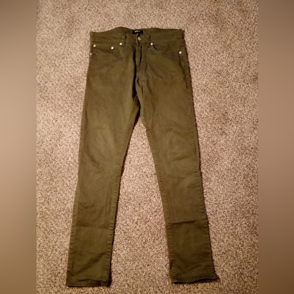 Men’s Fashion Nova Olive Chino Pants Size 30x30